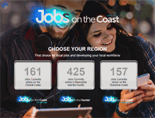Tablet Screenshot of jobsonthecoast.com.au